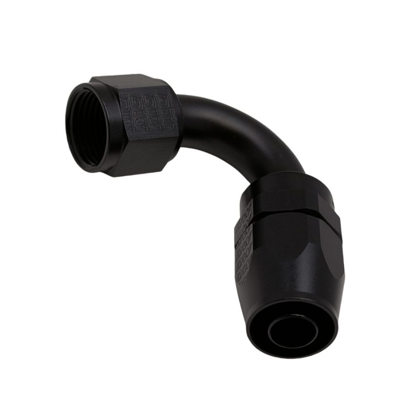 DeatschWerks 6-02-0826-B 10AN Female Flare Swivel 120-Degree Hose End CPE - Anodized Matte Black
