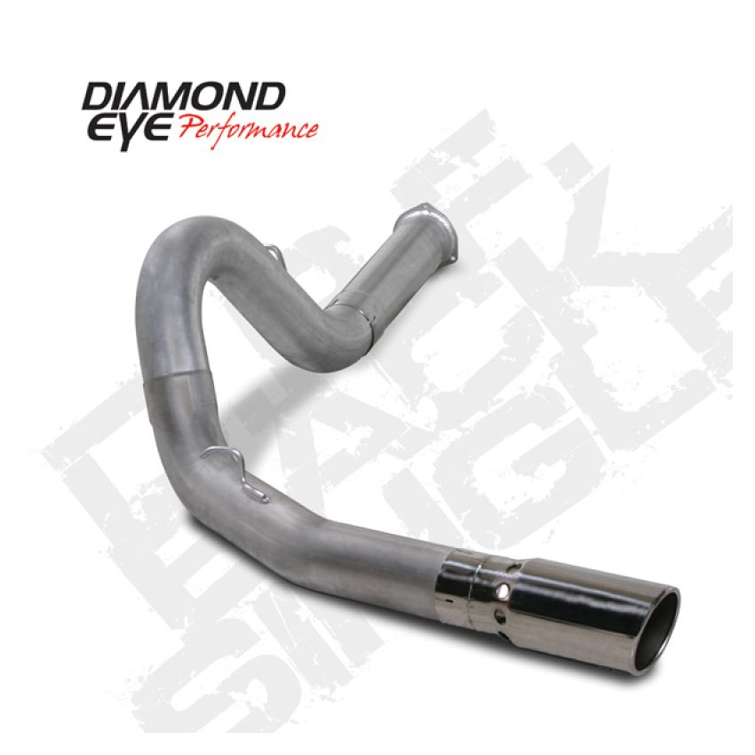 Diamond Eye Performance K5134A Diamond Eye KIT 5in DPF-BACK SGL AL 07.5-08 CHEVY 6 6L 2500/3500 BPCKGD BX46X14X14OD EL-PL