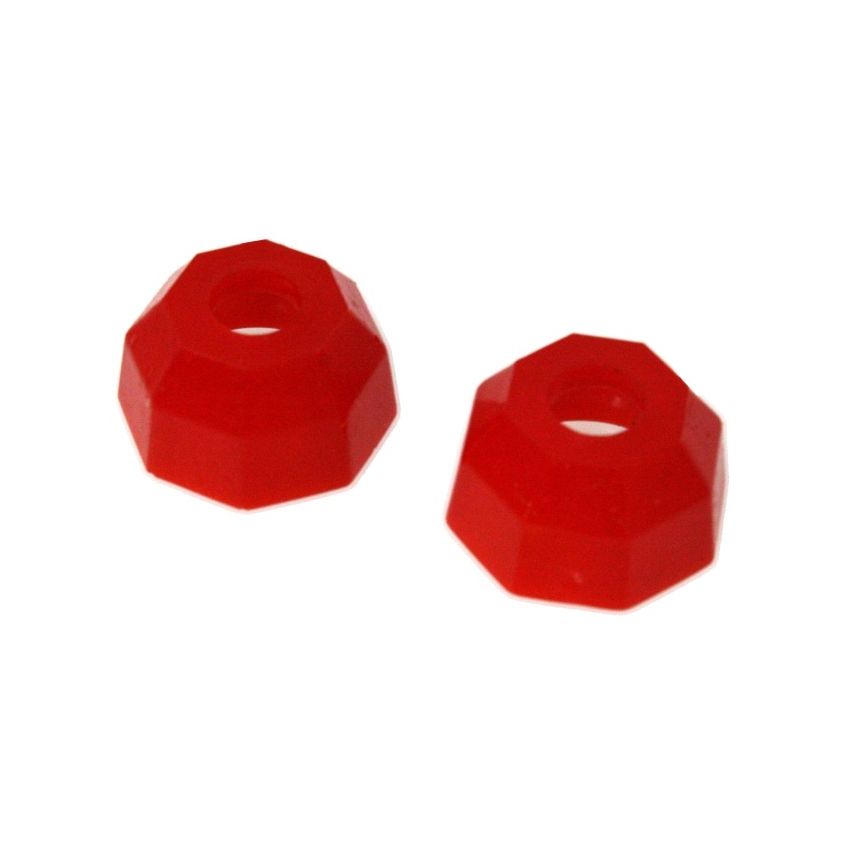 Energy Suspension Universal Red 16.6mm Taper Dia Octagon Tie Rod Dust Boots (Set of 2)