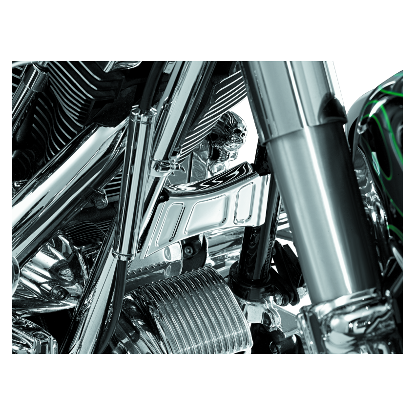Kuryakyn 7774 Downtube Cross Brace Cover 99-13 Touring Chrome