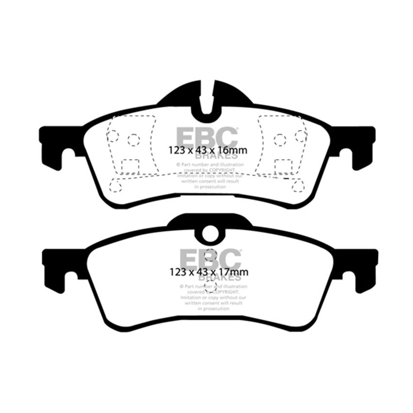 EBC 02-03 Mini Hardtop 1.6 Yellowstuff Rear Brake Pads