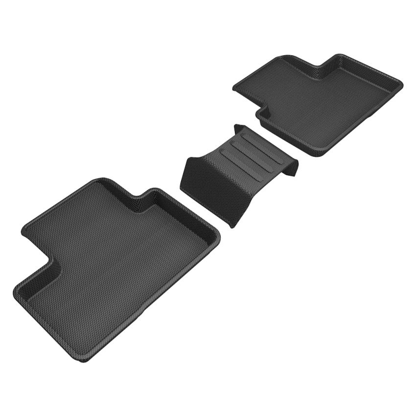 3D MAXpider 2019-2020 Volvo XC40 Kagu 2nd Row Floormats - Black