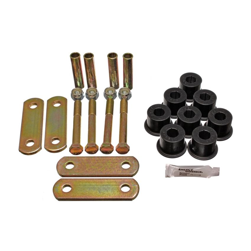 ENERGY SUSPENSION ENE3-2135G 67-81 Camaro Shackle Set w/o Sprng Bush Black