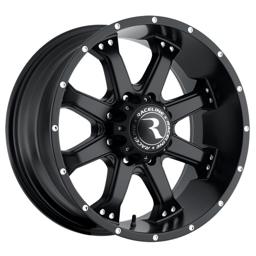 Raceline 991B Assault 17x9in / 5x127 BP / 0mm Offset / 78.1mm Bore - Satin Black Wheel