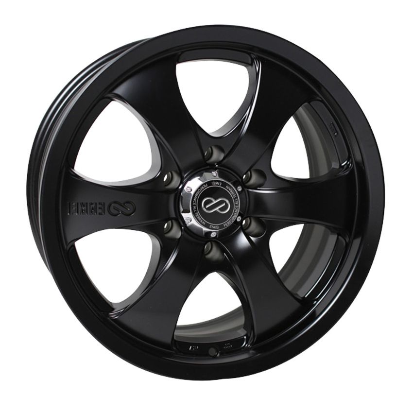 Enkei 482-885-8420BK M6 Universal Truck&SUV 18x8.5 20mm Offset 6x139.7 Bolt Pattern 108.5mm Bore Black Wheel
