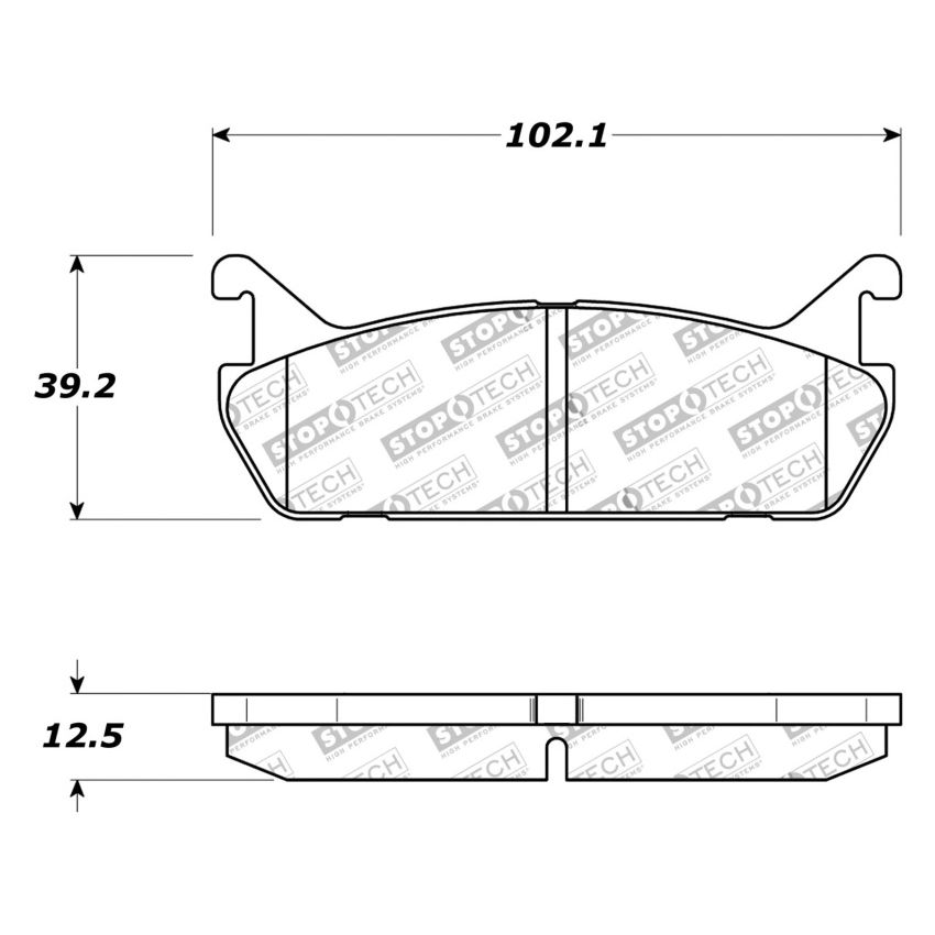 StopTech Street Touring 90-93 Mazda Miata Rear Brake Pads D525