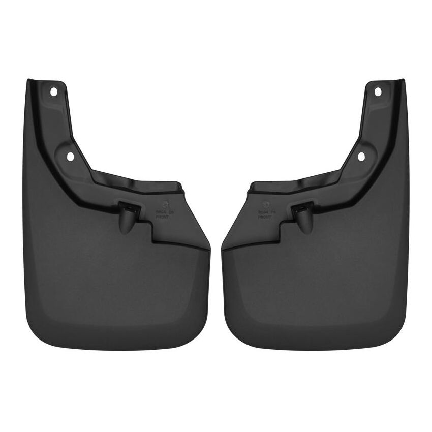 Husky Liners 2016 Toyota Tacoma w/ OE Fender Flares Custom Molded Front Mud Guards - Black