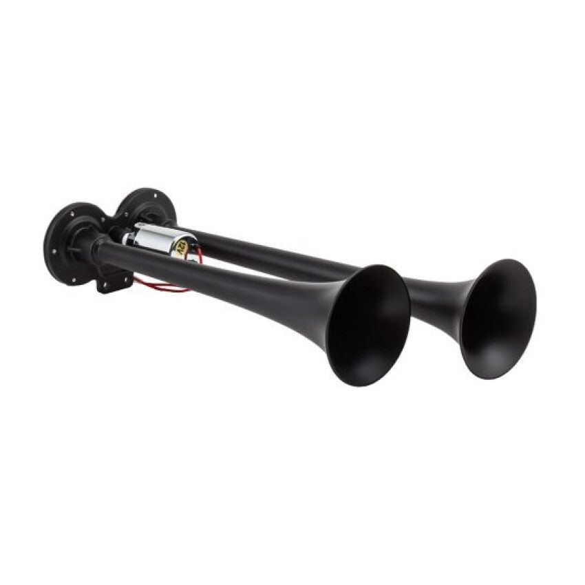 Kleinn Air Horns 102-1 Kleinn Black Dual Horn/ 15In/12.25In - XCR2.0 Coated Zinc Alloy