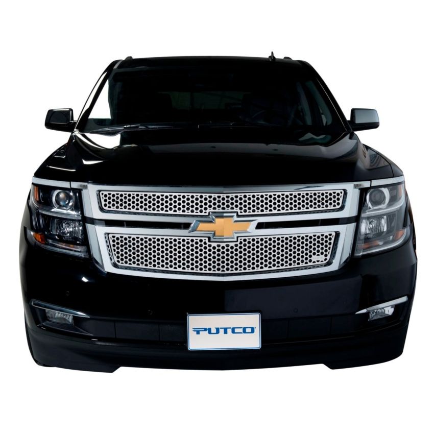 Putco 84203 15-20 Chevy Suburban (Does not Fit LTZ Model) Punch Stainless Steel Grilles