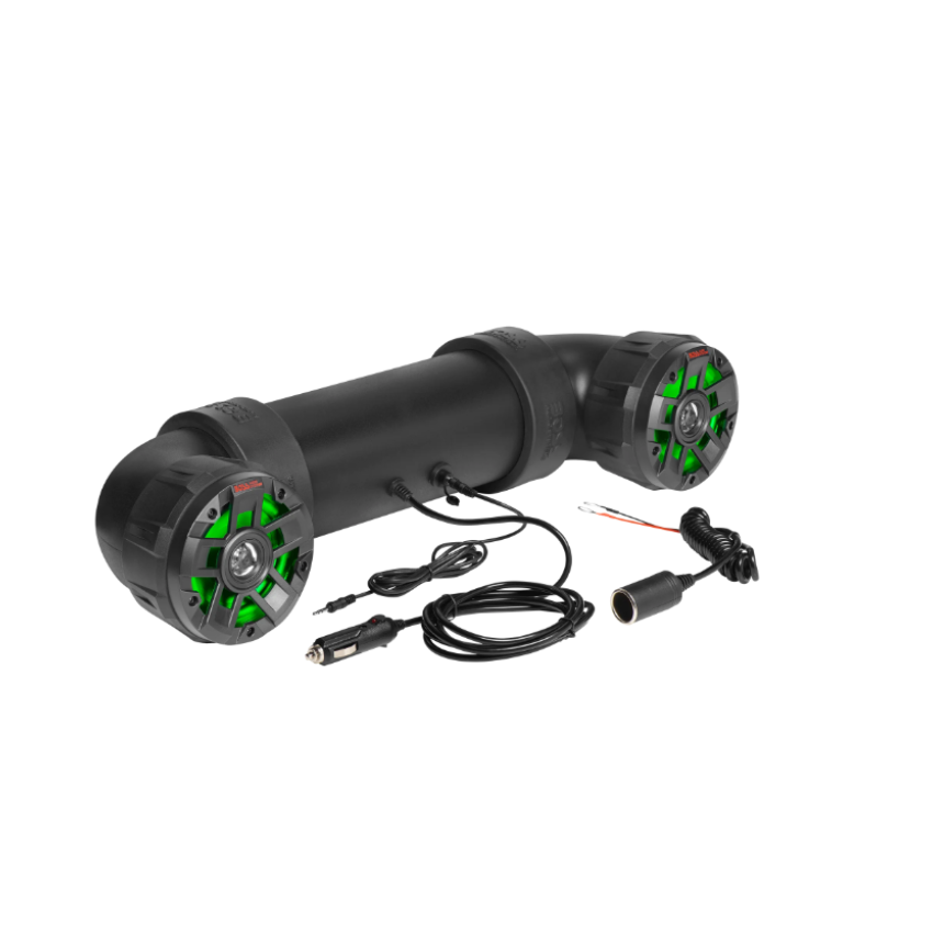BOSS Audio Systems ATV UTV Amplified Bluetooth Sound System 4in Speakers - RGB Illumination