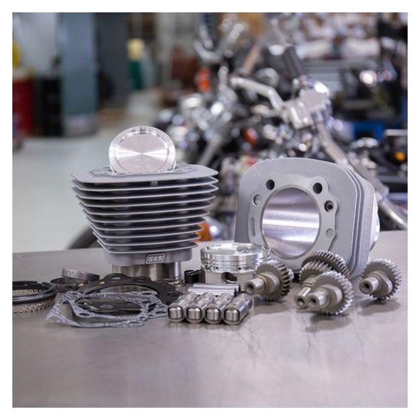 S&S Cycle 910-0700 00-21 Sportster Models 883cc to 1200cc Hooligan Kit - Silver