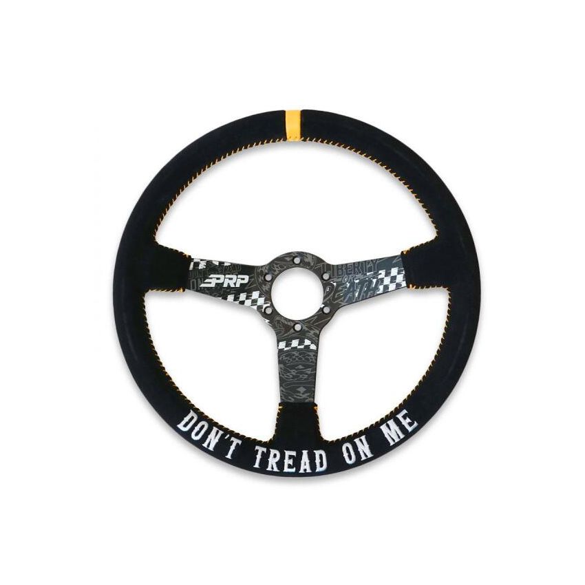PRP Seats G249-TR PRP Deep Dish Suede Steering Wheel - Dont Tread on Me