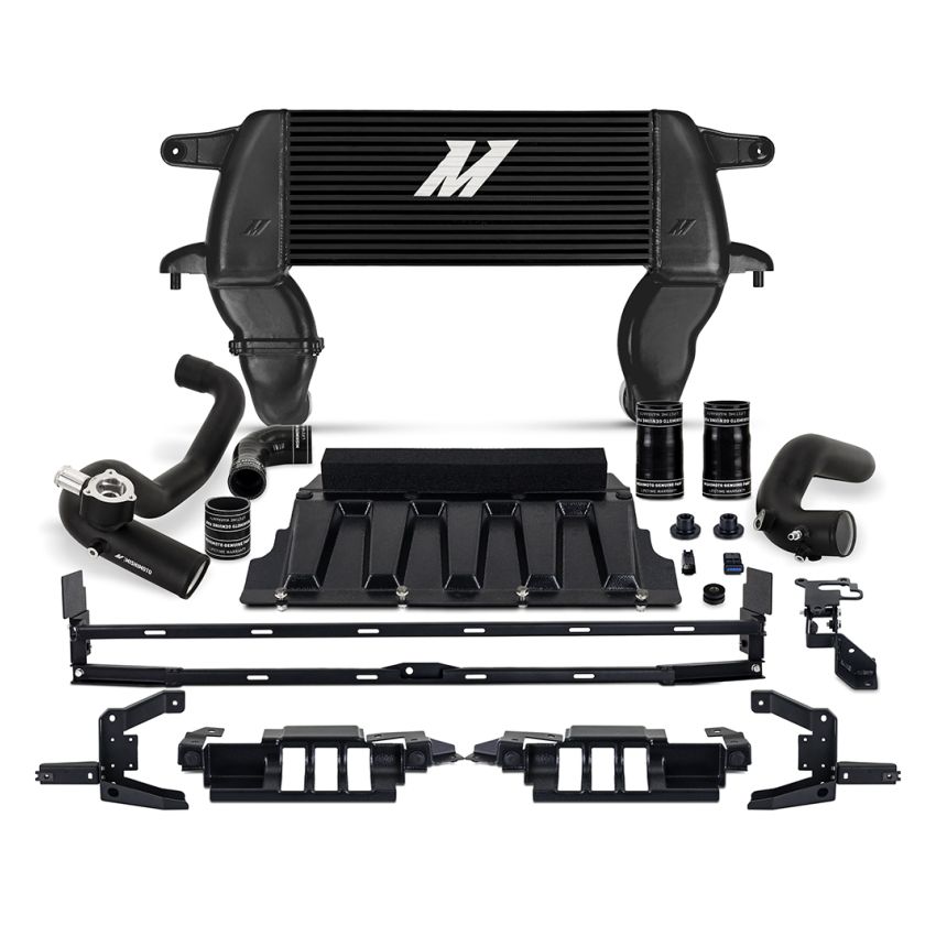 Mishimoto MMINT-BR23-21HKBKBK 21+ Bronco 2.3L High Mount INT Kit BK Core BK Pipes