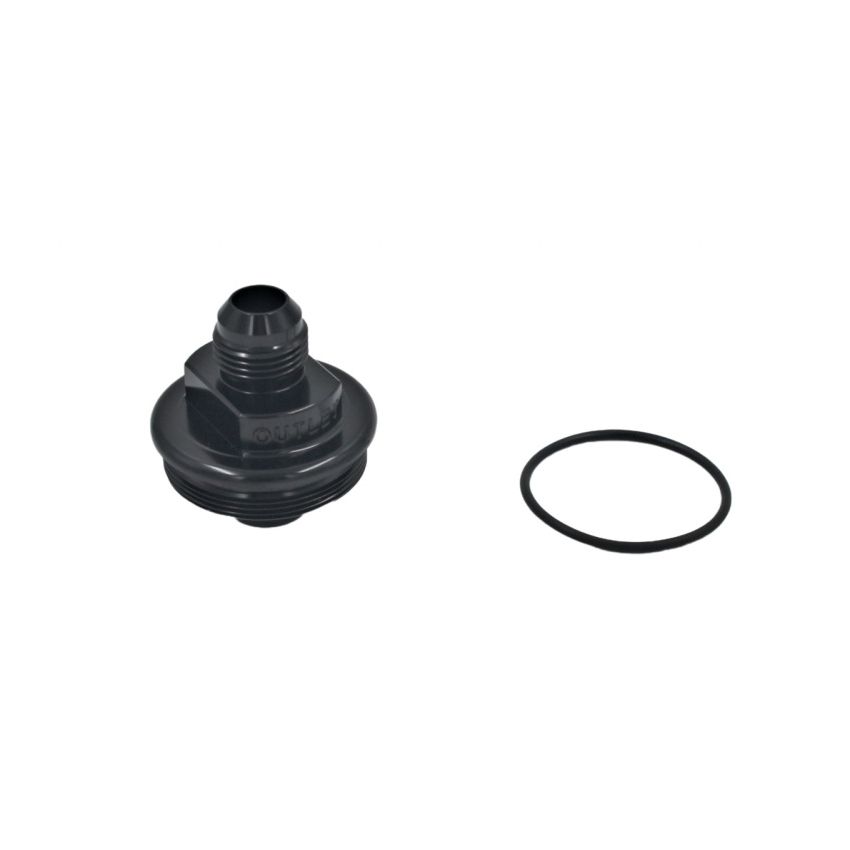Fuelab 108020101-7 Replacement Filter Cap -10AN Outlet - Black