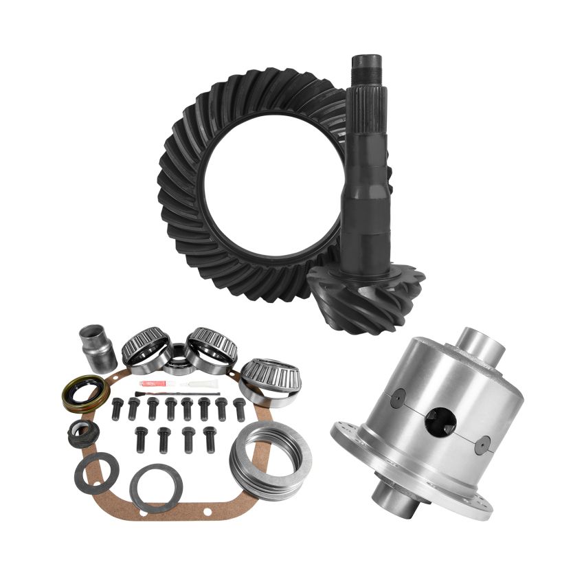 Yukon Gear & Axle YGK2153 Yukon 10.5in Ford 4.11 Rear Ring & Pinion Install Kit 35 Spline Positraction