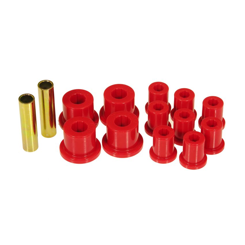 Prothane 76-86 Jeep CJ5/CJ7 Rear Spring & Shackle Bushings - Red