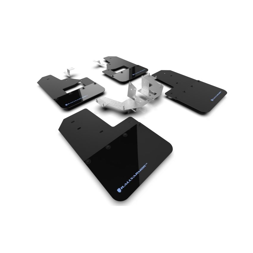 Rally Armor MF85-RB-PL-ABL Black Mud Flap/Area Blue Logo