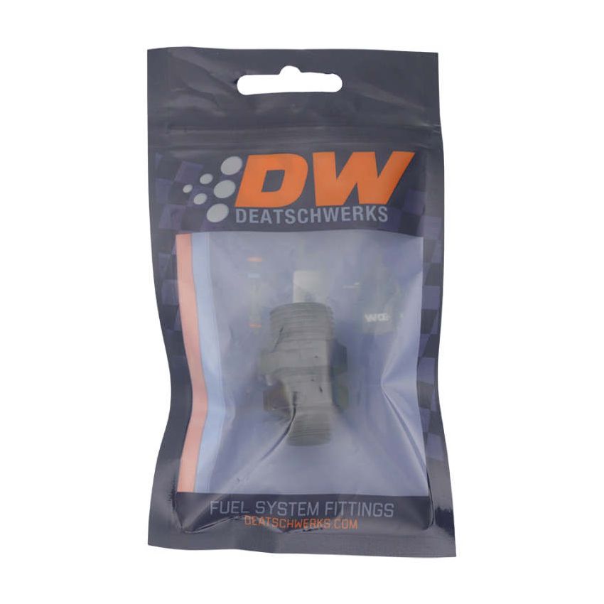 DeatschWerks 6AN ORB Male to 8AN ORB Male Swivel Adapter - Anodized Matte Black