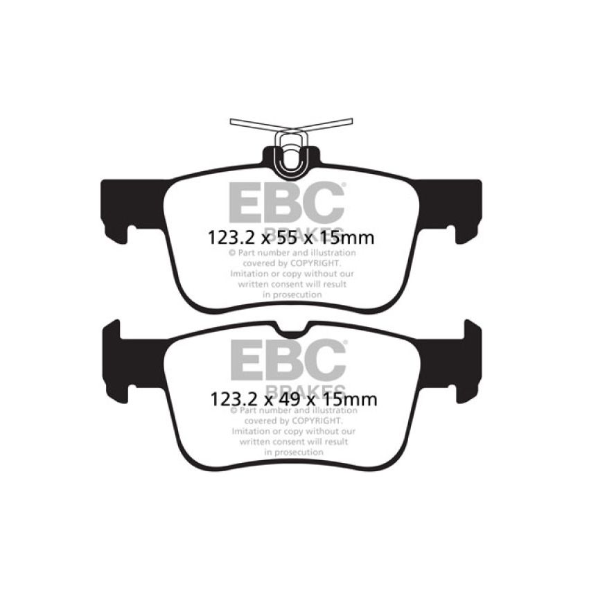 EBC UD1665 13+ Ford Fusion 1.6 Turbo Ultimax2 Rear Brake Pads