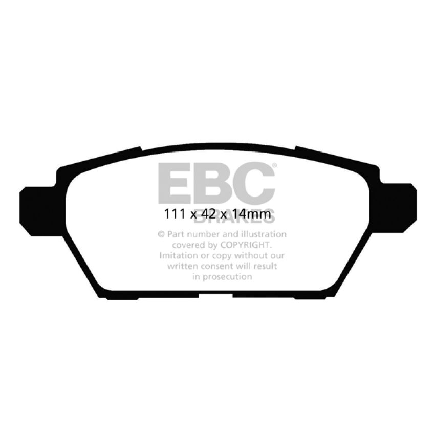 EBC UD1161 06-09 Ford Fusion 2.3 Ultimax2 Rear Brake Pads