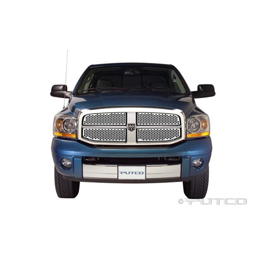 Putco 84156 06-08 Ram 1500/2500/3500 - Replacement Punch Stainless Steel Grilles