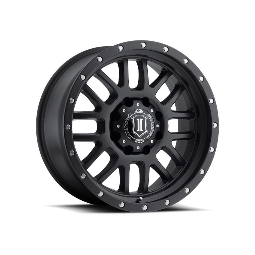 ICON 1220905556SB Alpha 20x9 5x150 16mm Offset 5.625in BS 110.1mm Bore Satin Black Wheel