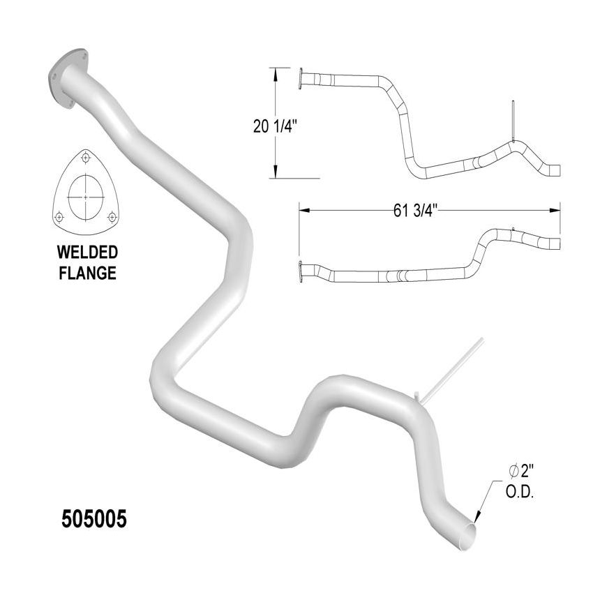 OEM Industries 505005 Exhaust Pipe