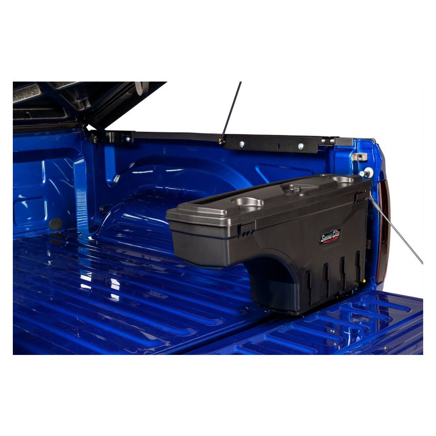 Undercover SC205D 17-20 Ford F-250/F-350 Drivers Side Swing Case - Black Smooth