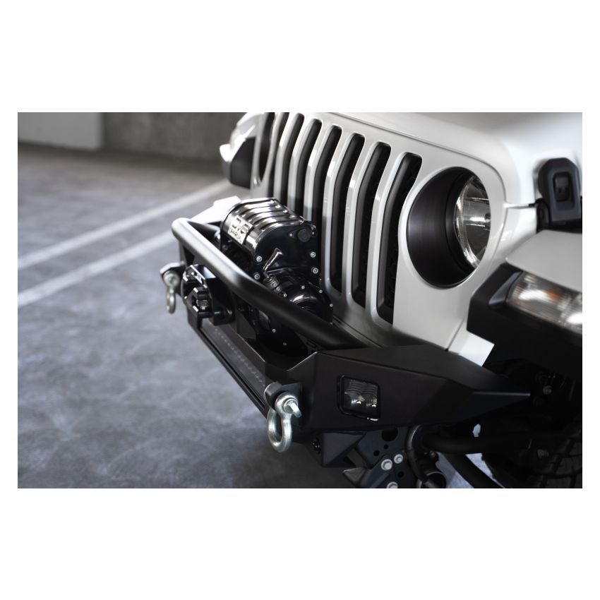 DV8 Offroad FBJL-07 18-23 Jeep Wrangler JL / 20-23 Jeep Gladiator JT FS-7 Mid-Width Winch Front Bumper