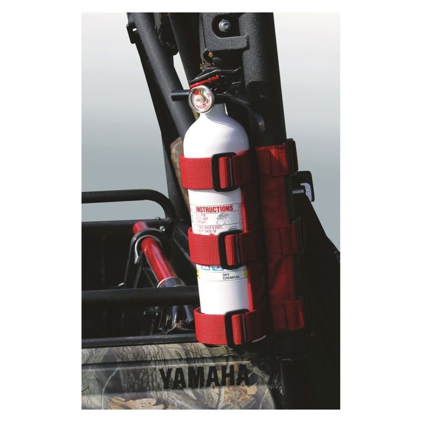 Rugged Ridge Fire Extinguisher Holder Red