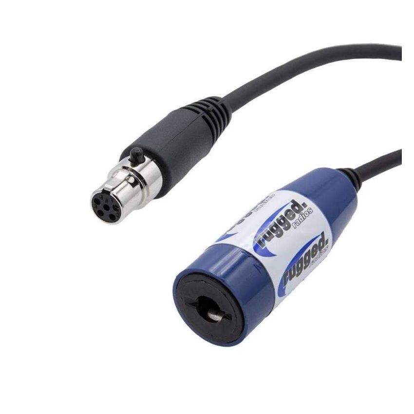 Rugged Radios CS-OFF-2 OFFROAD Straight Cable to Intercom (Select Length) 2 Feet