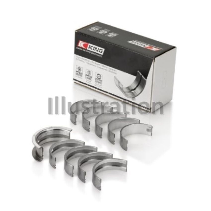 King 91-92 281CI 4.6L V8 Romeo with Cast Iron Block SOHC 16 Valves (Size +0.25) Main Bearing Set