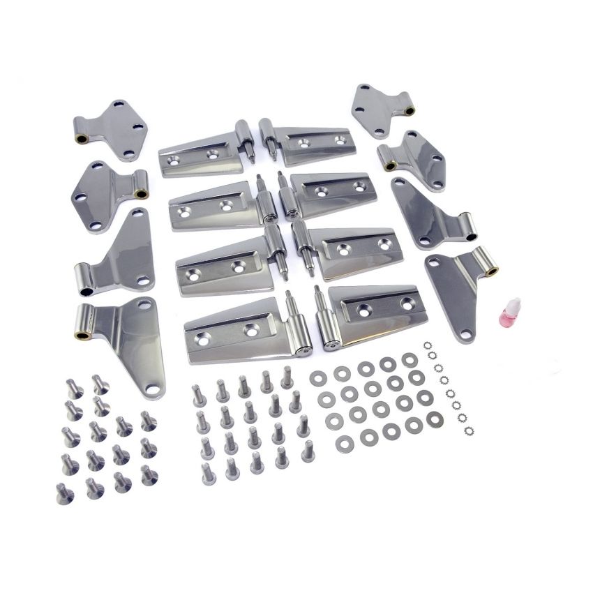 Rugged Ridge 07-18 Jeep Wrangler JKU Stainless Steel Door Hinge Kit