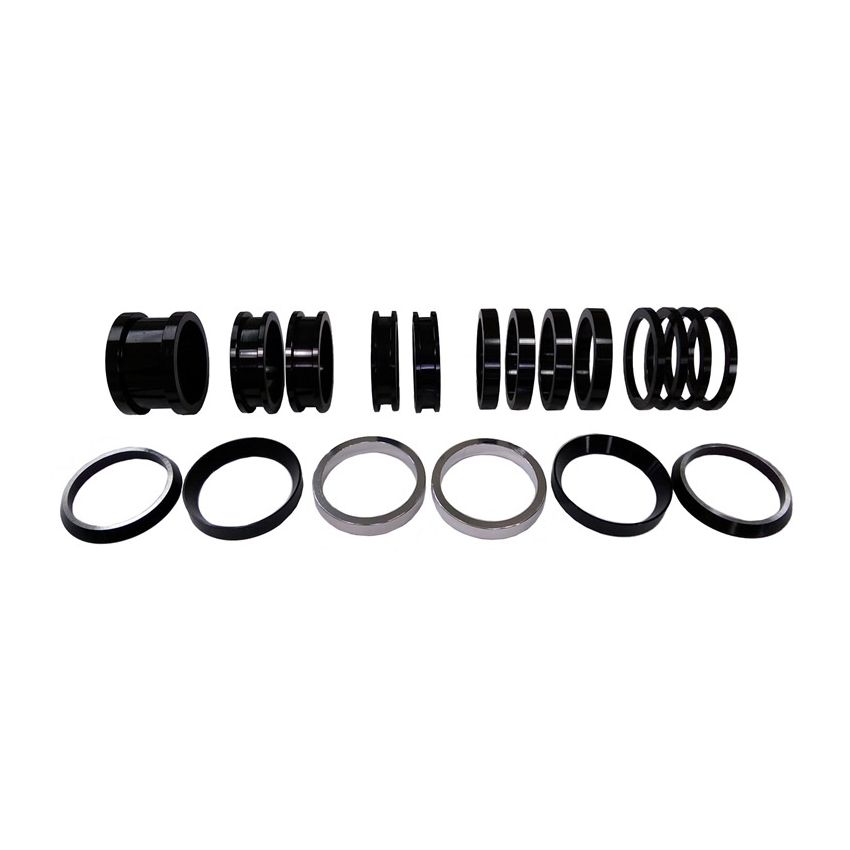 TRIPLE X RACE COMPONENTS TXRSC-SU-9947 Axle Spacer Kit 19pcs Black For Both Sides