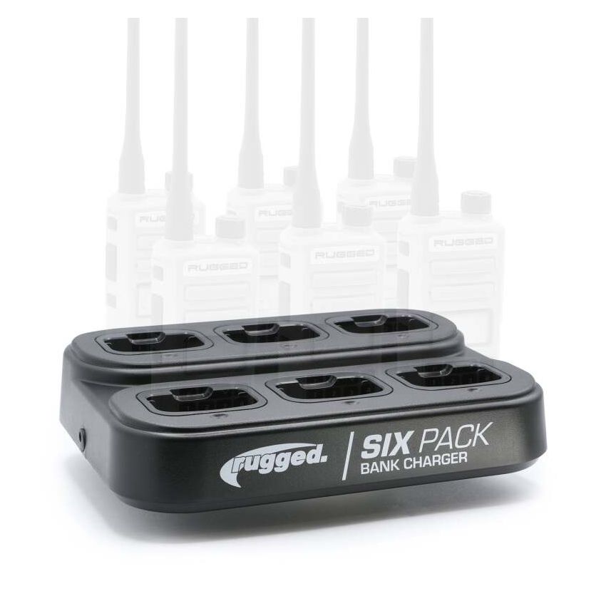 Rugged Radios 6PACK-R1 6-Pack Bank Charger for Handheld Radios R1