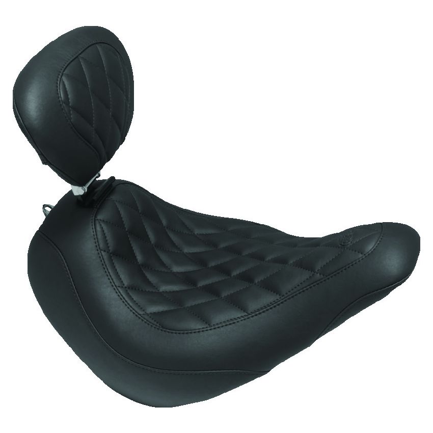 Mustang Motorcycle 79071 Mustang 97-21 Harley Touring Sissy Bar Pad (12 inch x 9 inch) - Black
