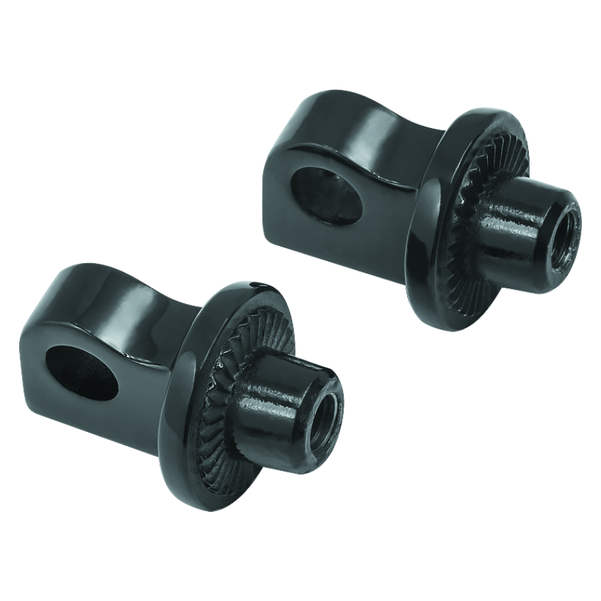 Kuryakyn 8888 Splined Peg Adapter Harley-Davidson Male Mount Black