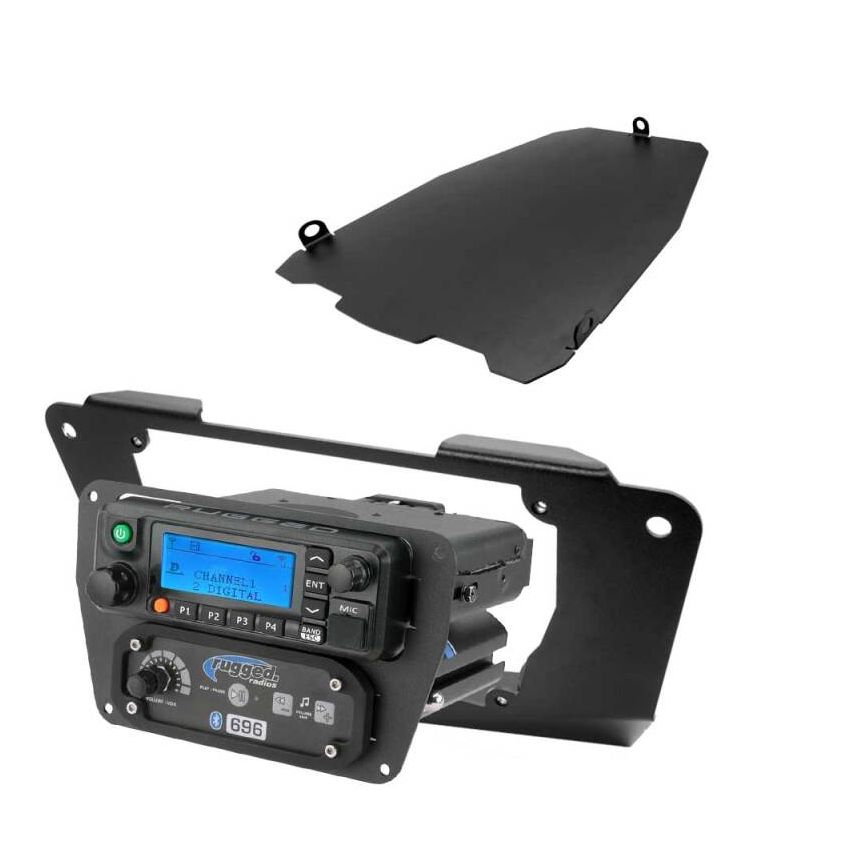 Rugged Radios MT-MAVERICK-MM-RS Can-Am Comm/Maverick - Glove Box Multi-Mount Kit for M1/G1/RM45/RM60/GMR45 w/Holes