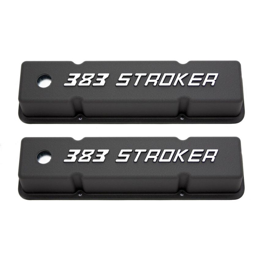 RACING POWER CO-PACKAGED RPCR7617 Small Block Chevy Tall Valve Covers 383 Stroker