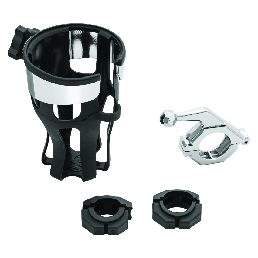 Kuryakyn 6482 Universal Reflex Drink Holder With Bar Mount Chrome