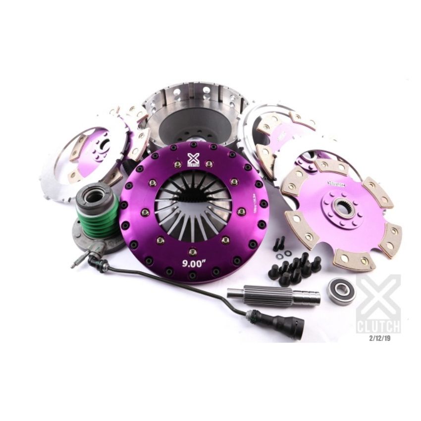 XCLUTCH XKCR23632-3E 14-19 Chevrolet Corvette 6.2L 9in Triple Solid Ceramic Clutch Kit