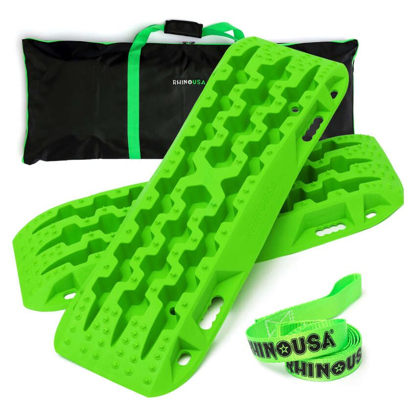 Rhino USA TRACBOARDS-GRN Recovery Traction Boards - Green (Pair)