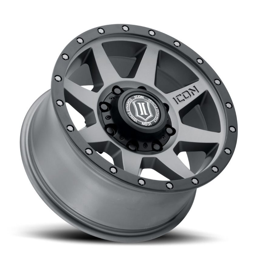 ICON 1817858052TT Rebound 17x8.5 8x6.5 13mm Offset 5.25in BS 121.4mm Bore Titanium Wheel