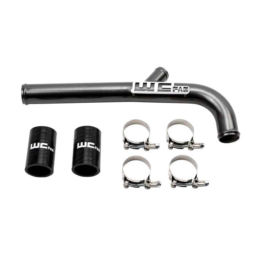 Wehrli 13-15 Cummins 6.7L w/ Dual Radiator Upper Coolant Pipe - Gloss Black