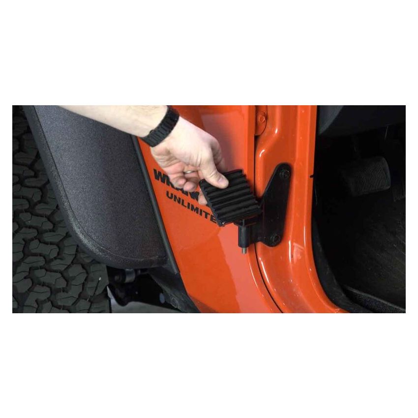 Fishbone Offroad 07-18 Jeep Wrangler JK - Foot Peg Set - Black