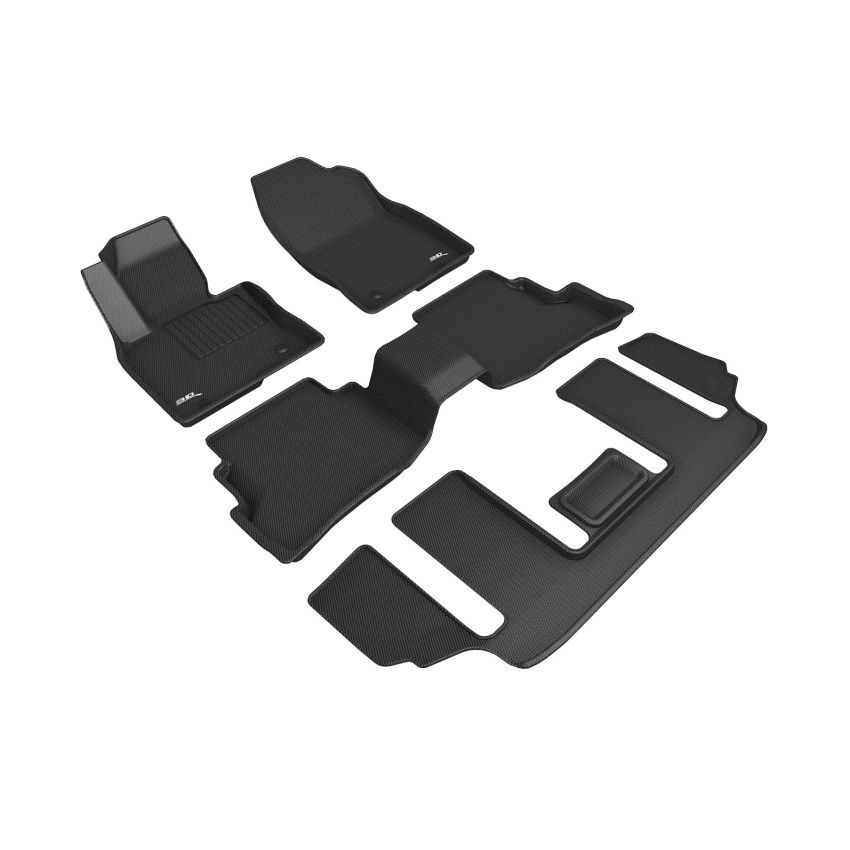 3D MAXpider L1MZ07401509 20-23 Mazda Cx-9 6-Seat With R2 Console Kagu Black R1 R2 R3
