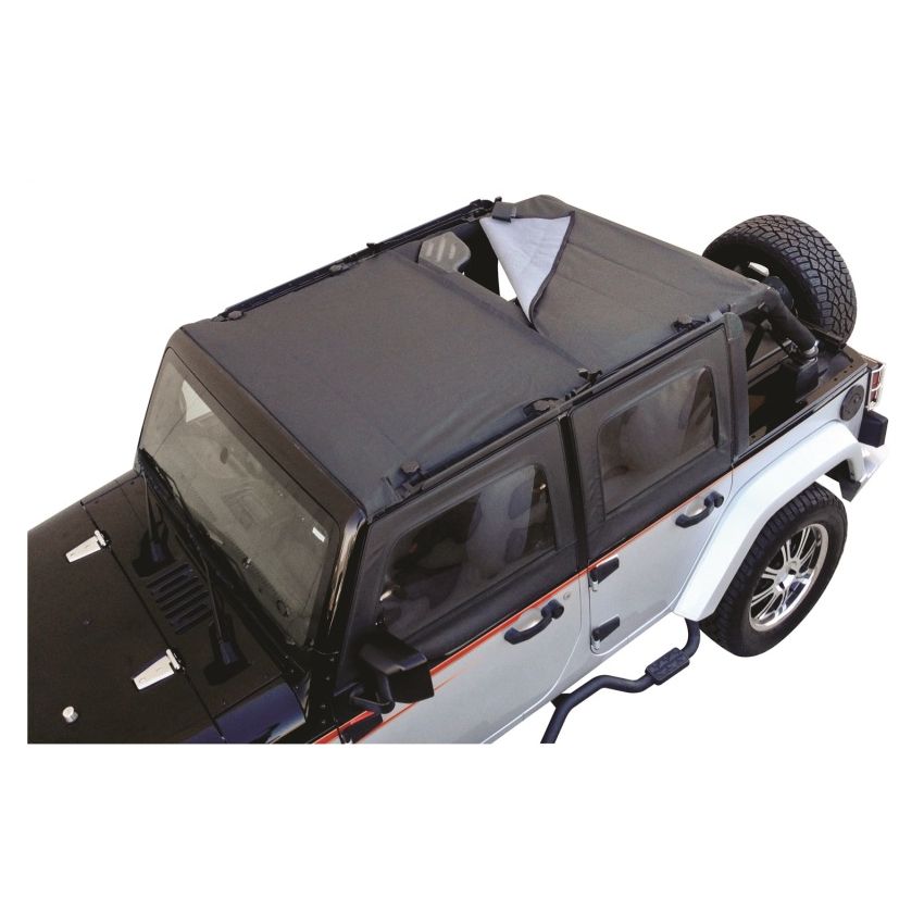 Rampage 94935 2007-2018 Jeep Wrangler(JK) Unlimited Combo Sun Brief/Safari Top - Black Diamond