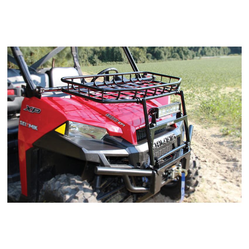 Seizmik 58-08071 13+ Polaris 500-900 Ranger/XP/Crew Hood Rack - Black