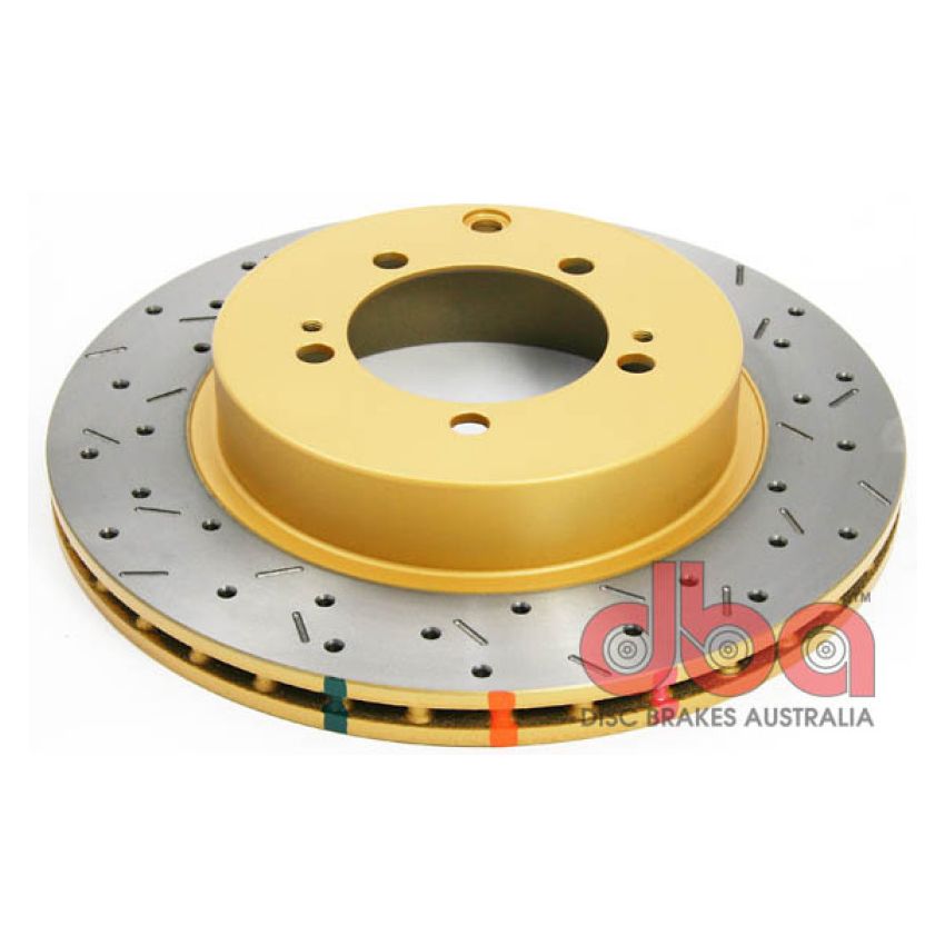 DBA 03-05 Evo 8/9 Rear Drilled & Slotted 4000 Series Rotor