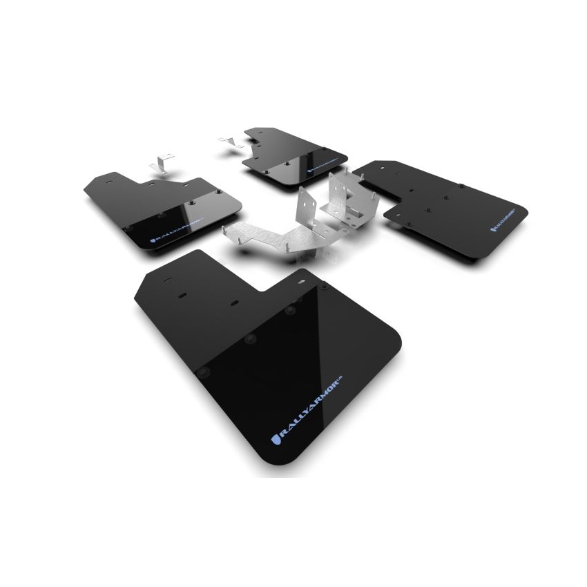 Rally Armor MF85-NO-PL-ABL Black Mud Flap/Area Blue Logo